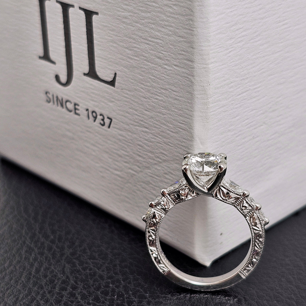 Custom Noam Carver Atelier Platinum 1.49ct Lab Diamond Ring