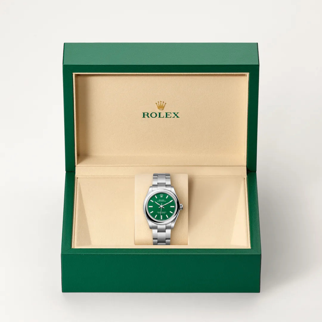 Rolex Oyster Perpetual in Oystersteel, M277200-0006 | IJL Since 1937