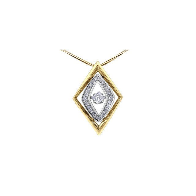 10K Pulse Diamond Necklace