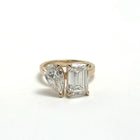 Custom 14K Lab Grown Diamond Abstract Ring