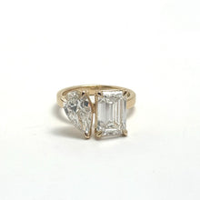 Custom 14K Lab Grown Diamond Abstract Ring