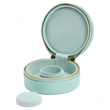 WOLF Sophia Jewellery Mini Round Zip Case Jade