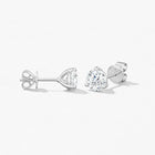 Hearts On Fire Three-Prong Stud Earrings