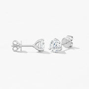 Hearts On Fire Three-Prong Stud Earrings