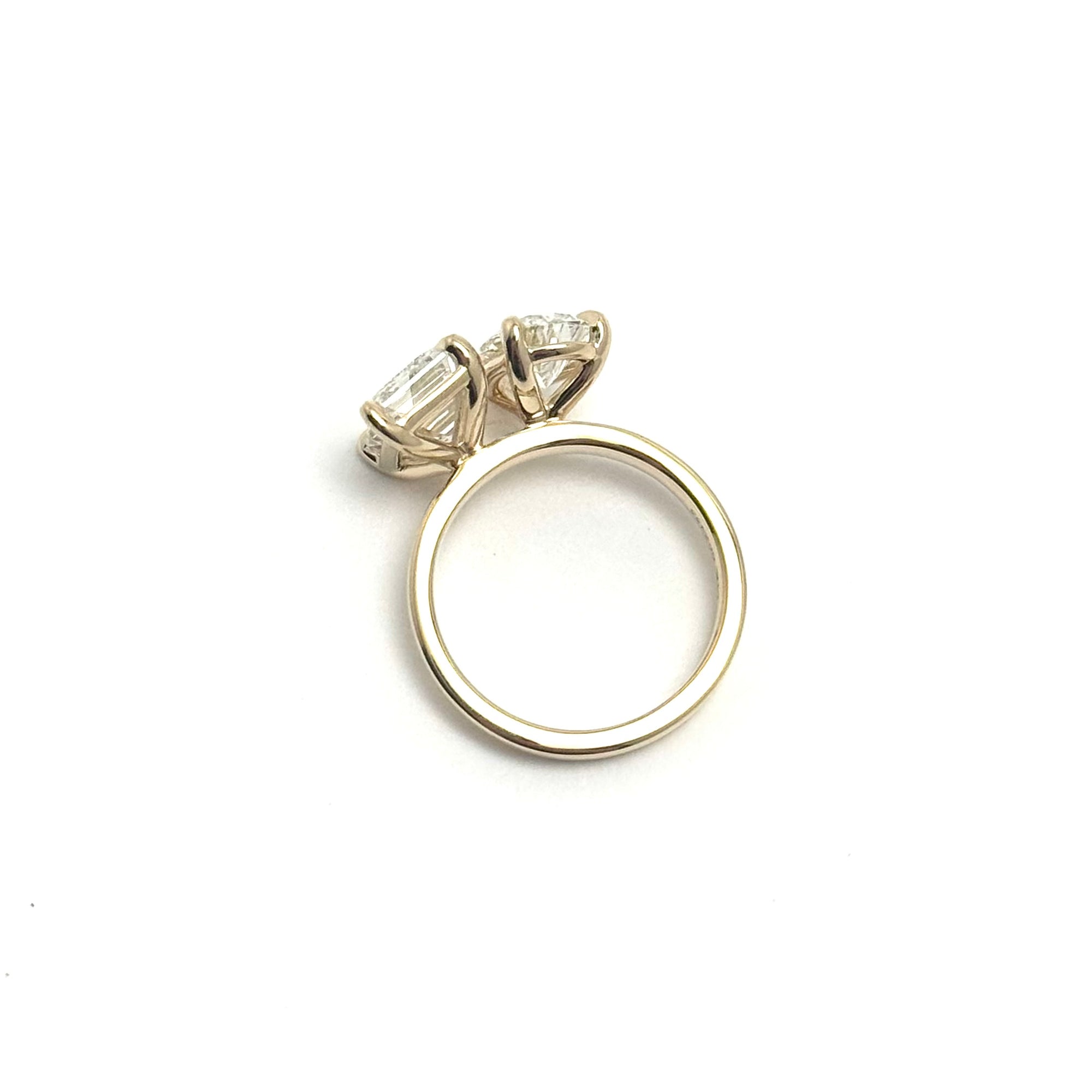 Custom 14K Lab Grown Diamond Abstract Ring