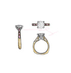 Custom 3.45ct Lab Grown Diamond and Pink Diamond Ring