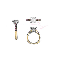 Custom 3.45ct Lab Grown Diamond and Pink Diamond Ring