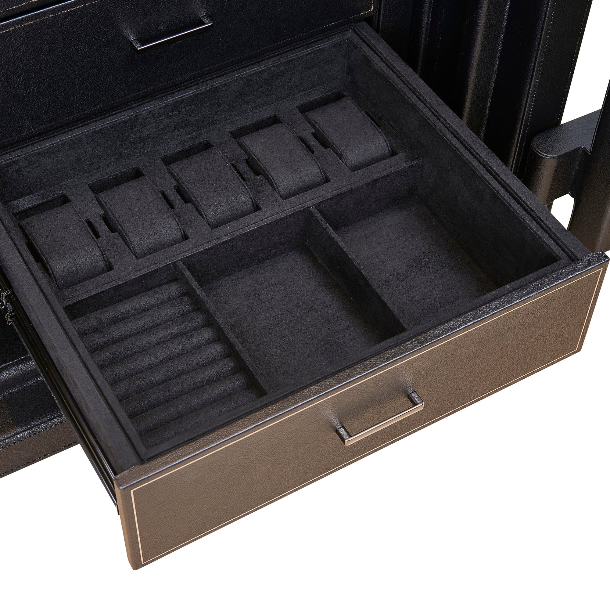 Athos 8 Piece Watch Winder & Jewellery Safe