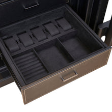 Athos 8 Piece Watch Winder & Jewellery Safe