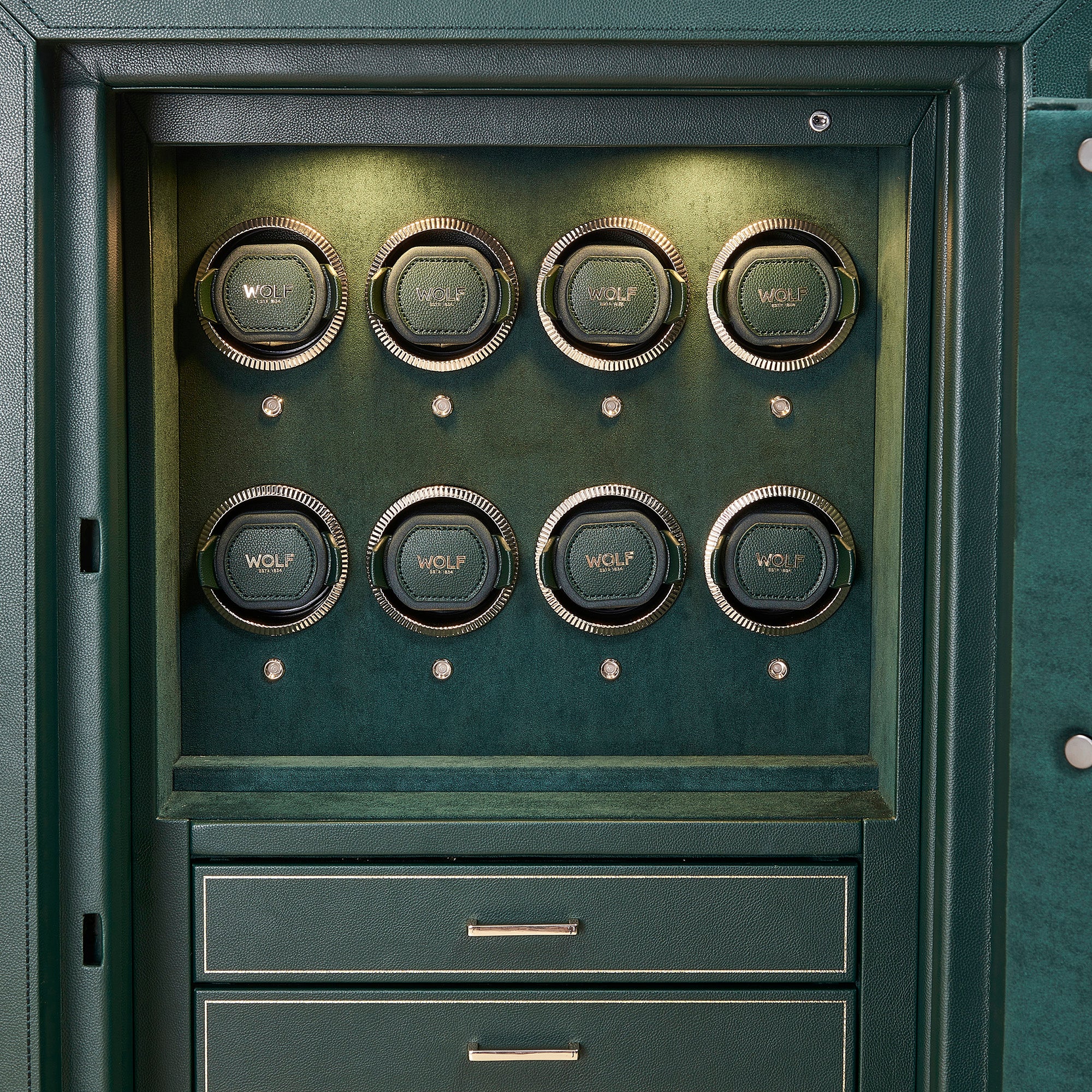Athos 8 Piece Watch Winder & Jewellery Safe
