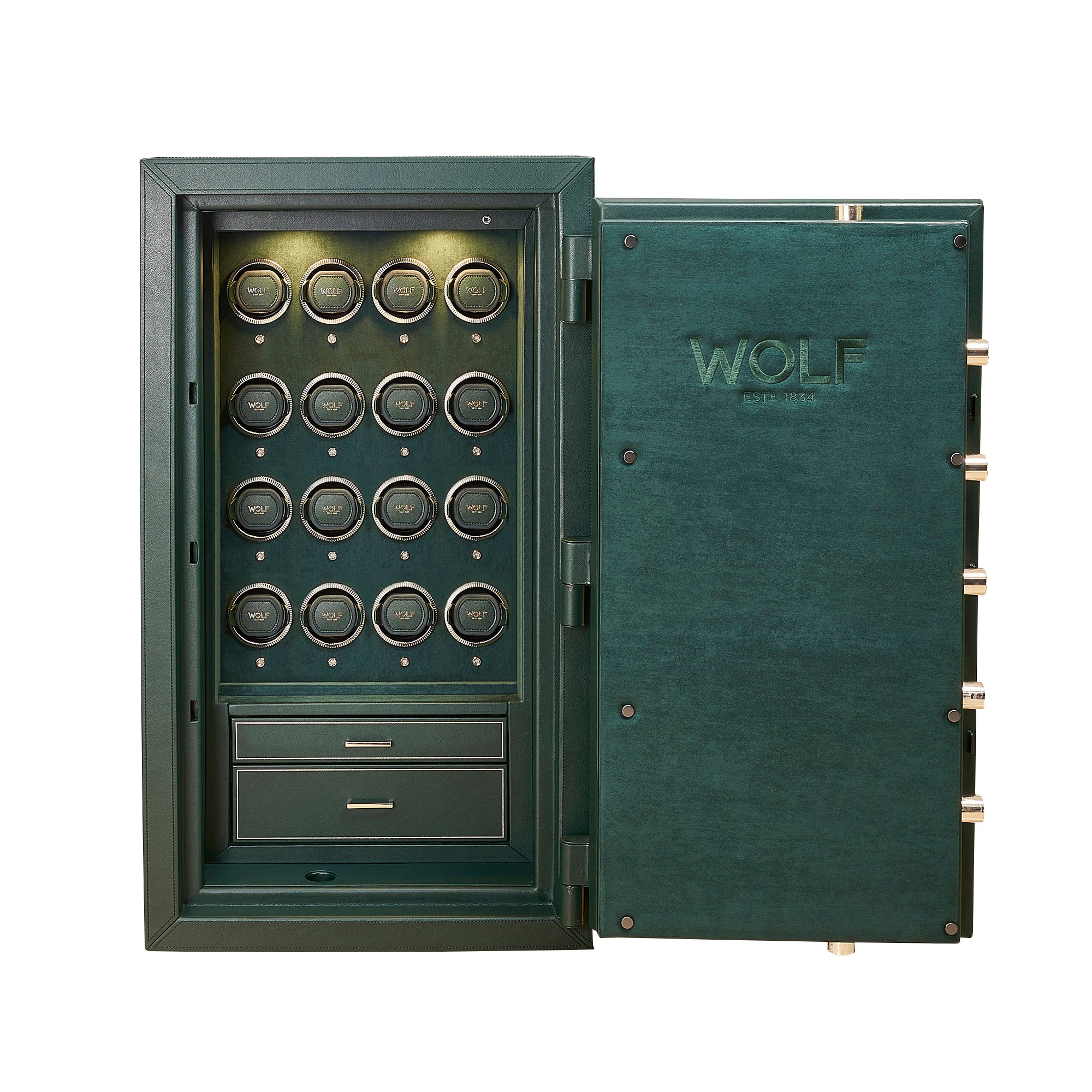 Athos 16 Piece Watch Winder & Jewellery Safe