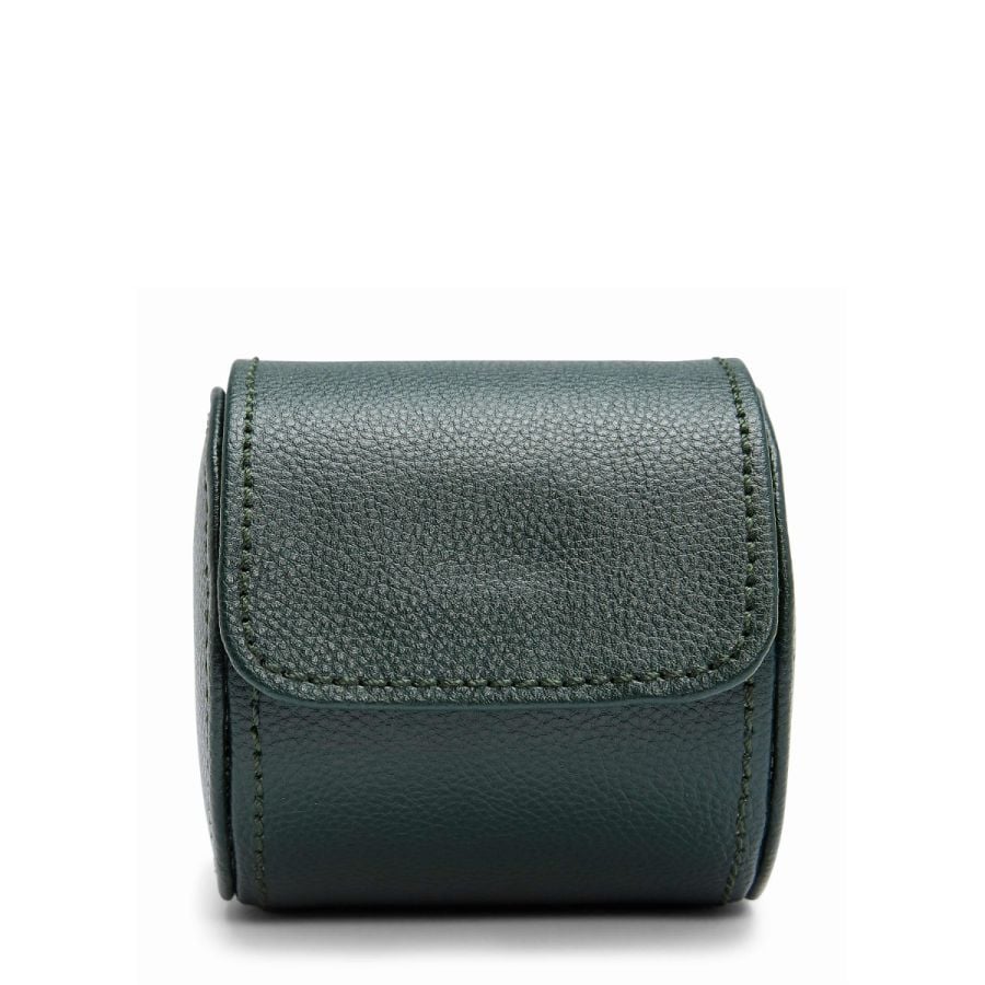 WOLF British Racing Green Single Watch Roll