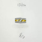 Custom 14K White Gold Notched Wedding Band