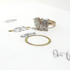 Custom 14K Lab Grown Diamond Abstract Ring
