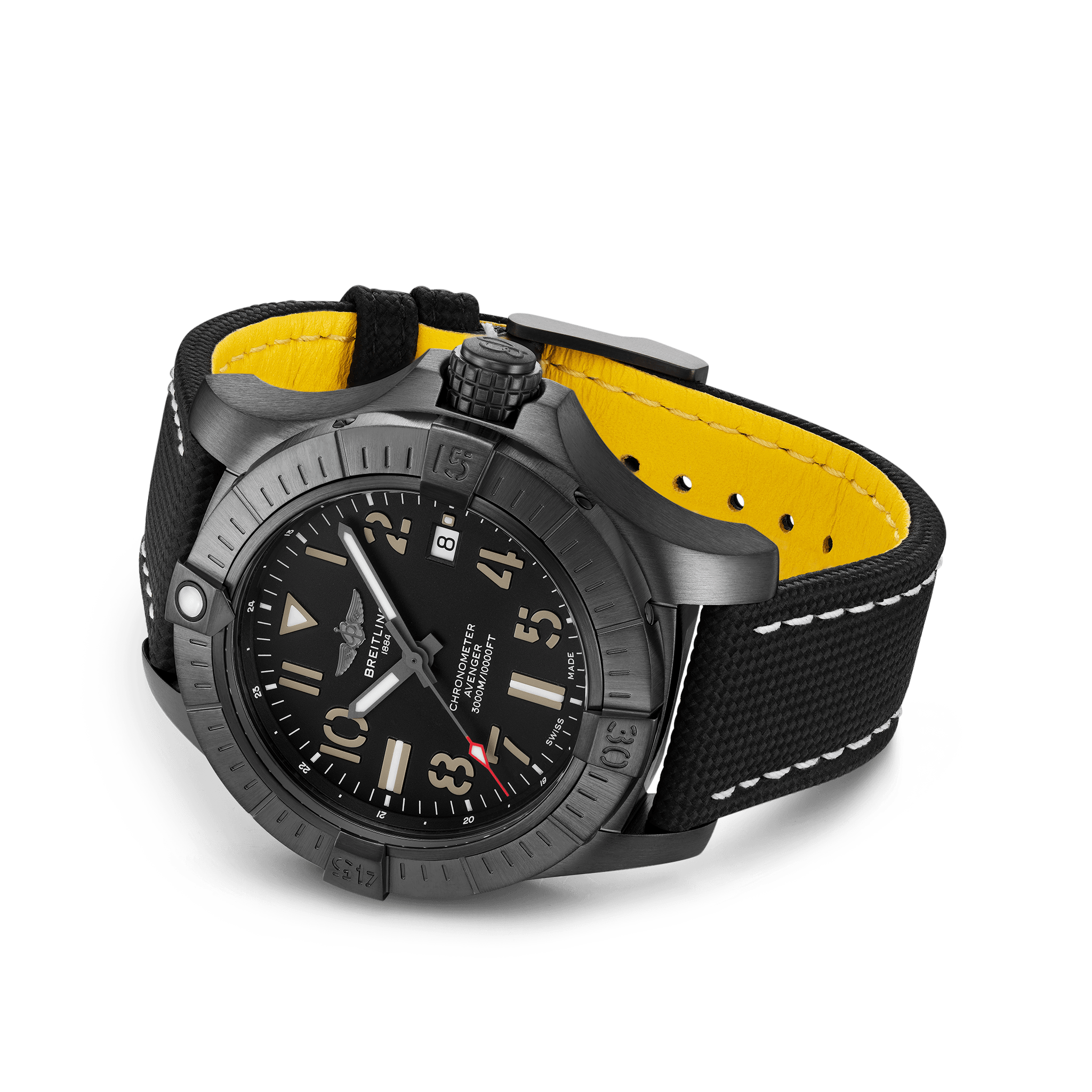 Breitling Avenger Automatic 45 Seawolf Night Mission IJL Since 1937