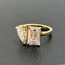 Custom 14K Lab Grown Diamond Abstract Ring