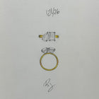 Custom 14K Lab Grown Diamond Abstract Ring
