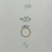 Custom 14K Lab Grown Diamond Abstract Ring