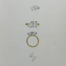 Custom 14K Lab Grown Diamond Abstract Ring