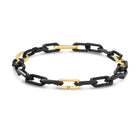 Roberto Coin 18KY & Black Titanium Link Bracelet