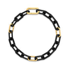 Roberto Coin 18KY & Black Titanium Link Bracelet