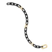 Roberto Coin 18KY & Black Titanium Link Bracelet