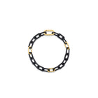 Roberto Coin 18KY & Black Titanium Link Bracelet