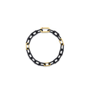 Roberto Coin 18KY & Black Titanium Link Bracelet