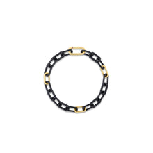 Roberto Coin 18KY & Black Titanium Link Bracelet