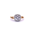 14K Y&W 1.13ct Diamond Engagement Ring