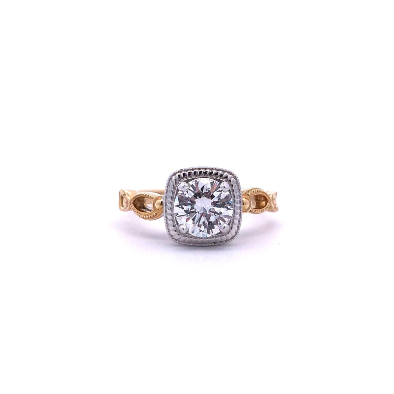 14K Y&W 1.13ct Diamond Engagement Ring