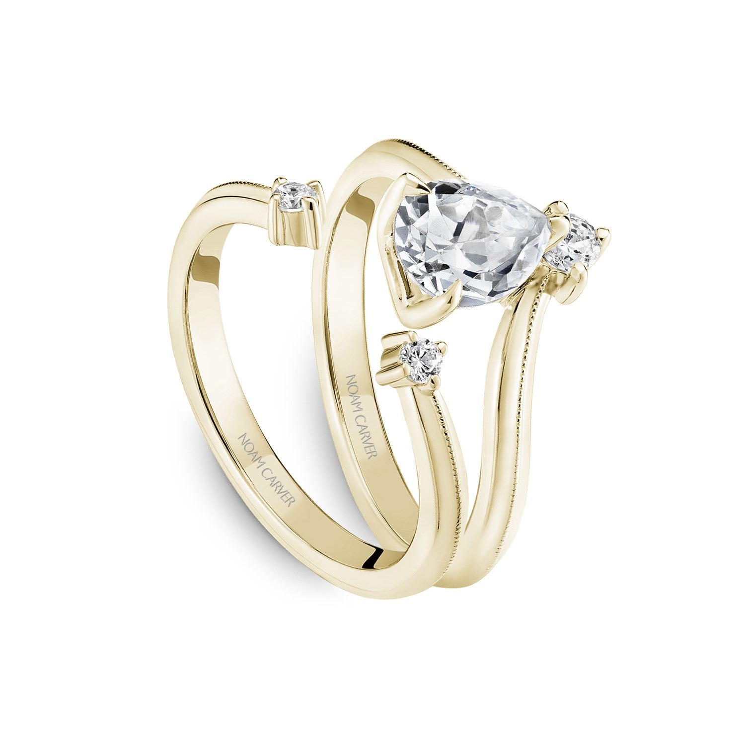 Noam Carver Pear Diamond Engagement Ring