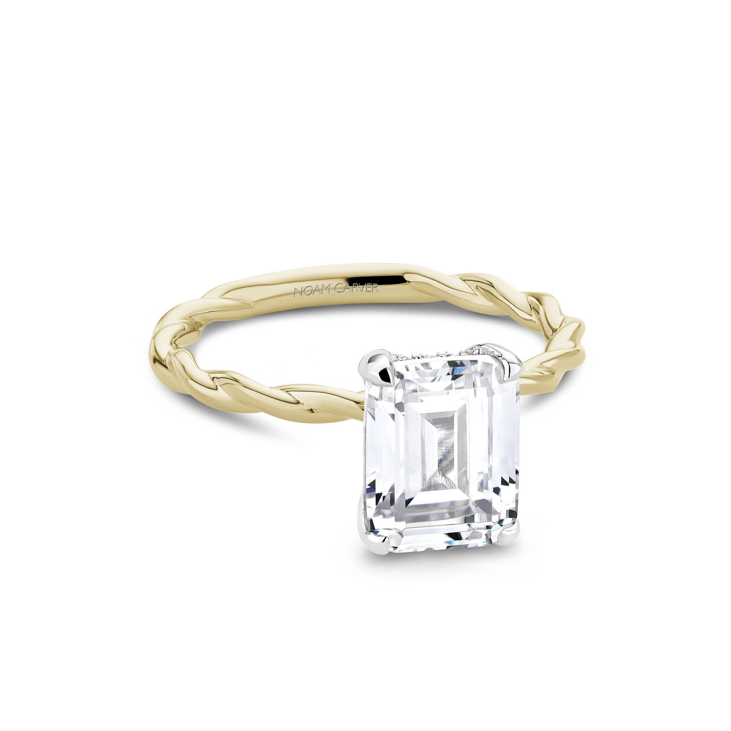 Noam Carver Emerald-Cut Diamond Engagement Ring