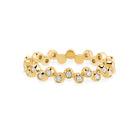 Birks Splash 18K Yellow and Diamond Stacking Ring