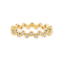 Birks Splash 18K Yellow and Diamond Stacking Ring