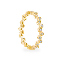 Birks Splash 18K Yellow and Diamond Stacking Ring