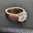 Custom 3.45ct Lab Grown Diamond and Pink Diamond Ring