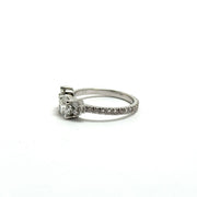 Custom Platinum Diamond Cluster Eternity Ring Mount