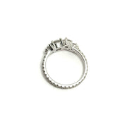 Custom Platinum Diamond Cluster Eternity Ring Mount