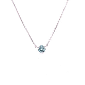 Lightbox Jewelry 10KW Solitaire Pend 1/2ct Blue LGD