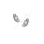 Custom 14K White Gold Diamond Earring Mounts