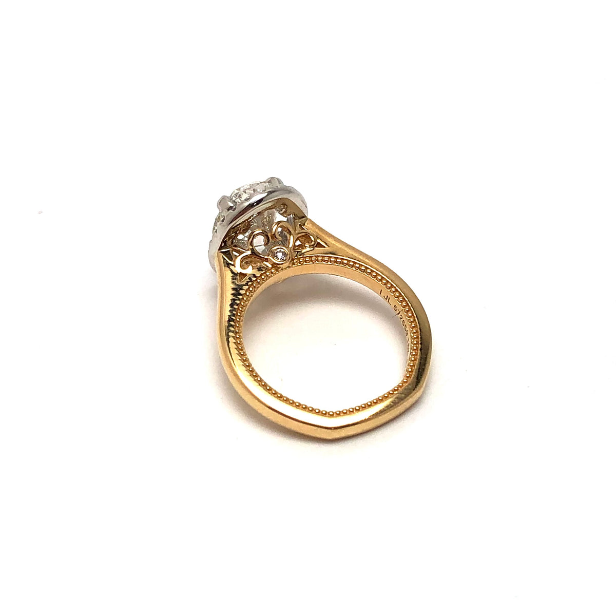 Custom Noam Carver Halo Engagement Ring