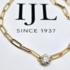 Custom 10K Yellow Gold 2.58ct Lab-Grown Diamond Paperclip Necklace