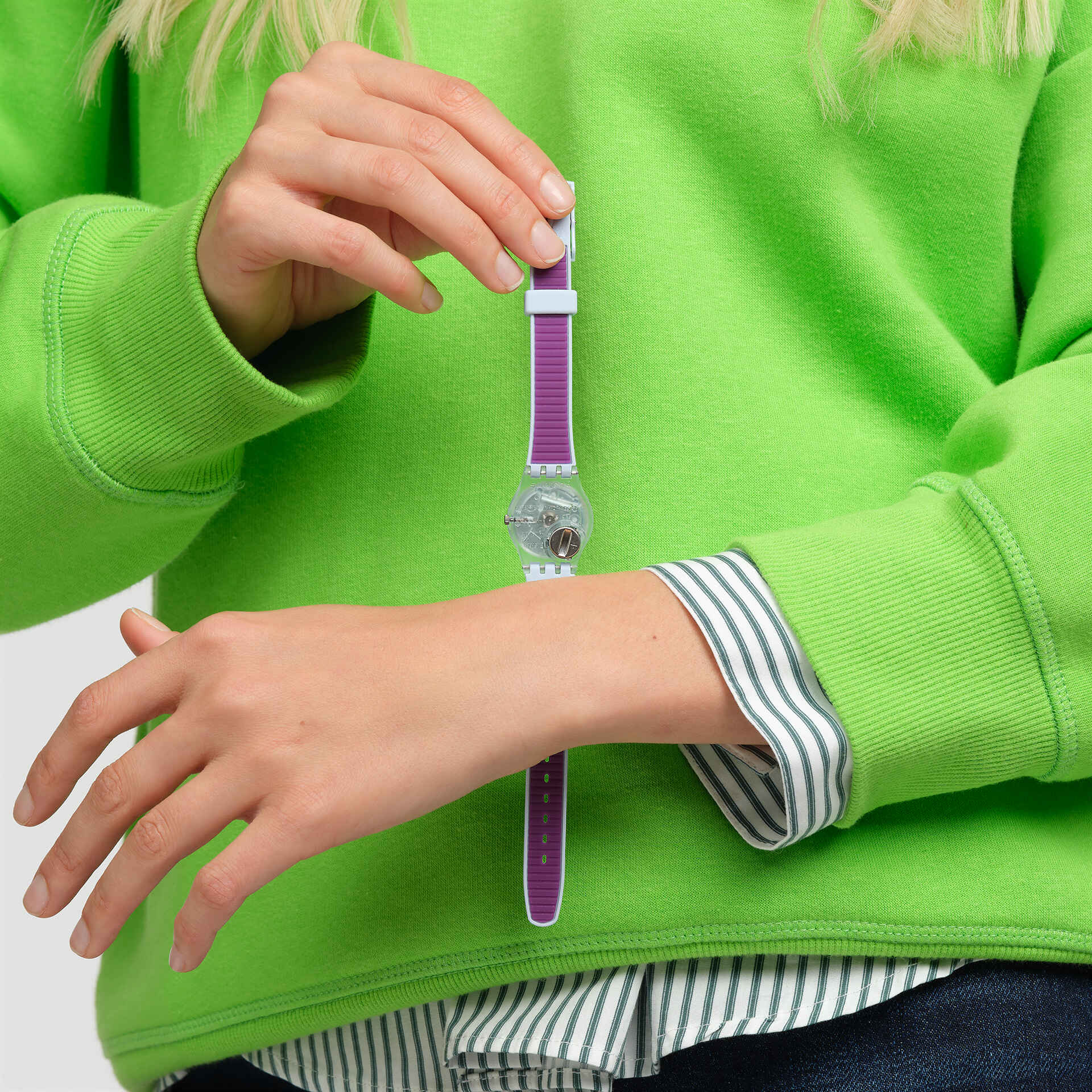 Swatch Watch Powder Plum 25mm