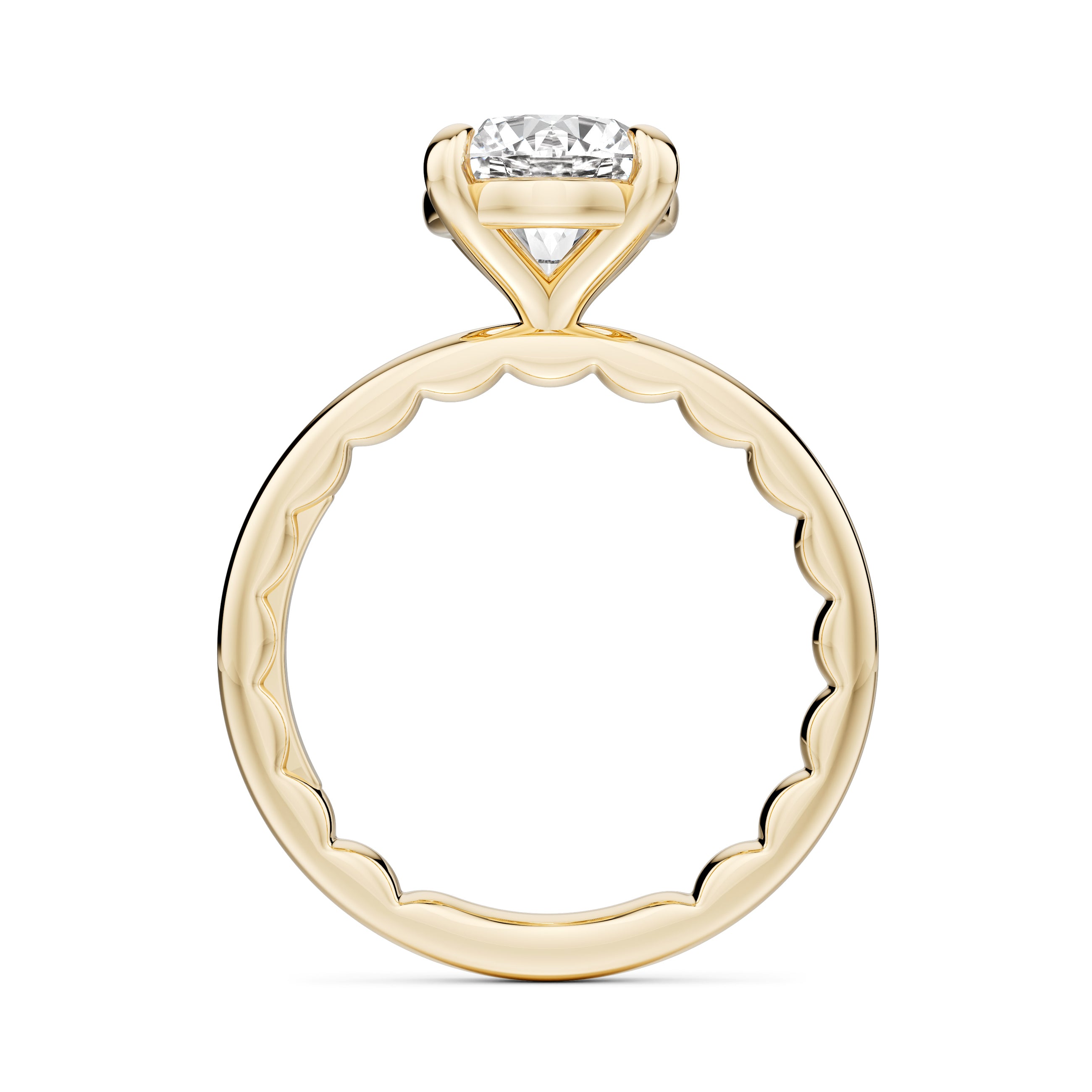 Noam Carver Luna Round Diamond Engagement Ring
