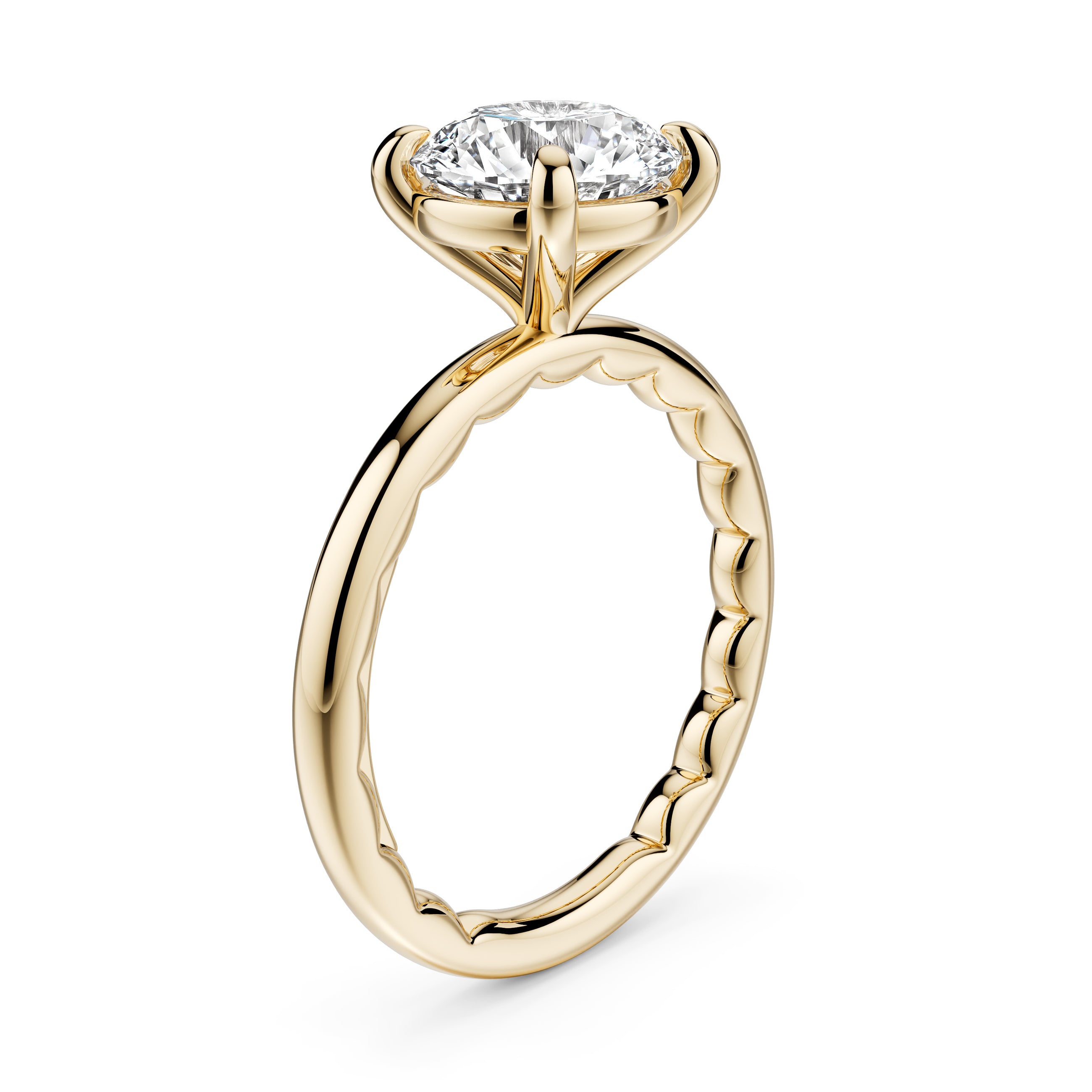 Noam Carver Luna Round Diamond Engagement Ring