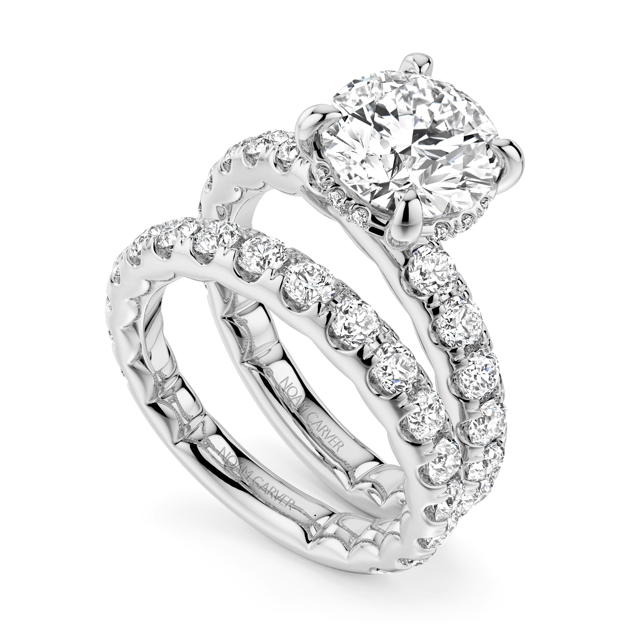 Noam Carver Luna Round Diamond Engagement Ring