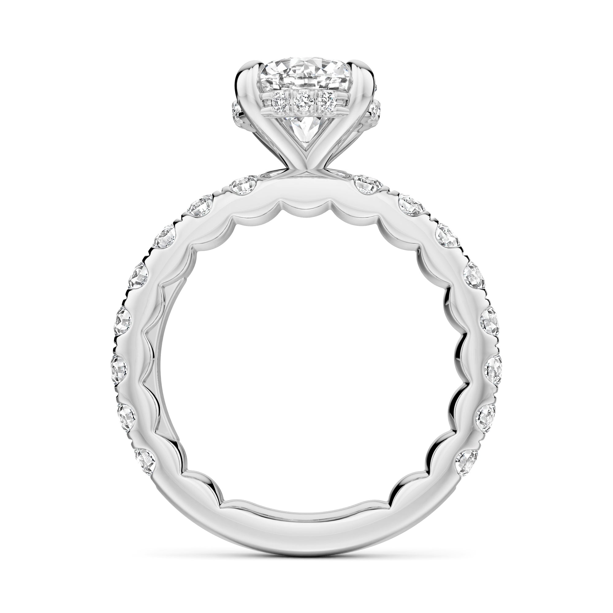Noam Carver Luna Round Diamond Engagement Ring