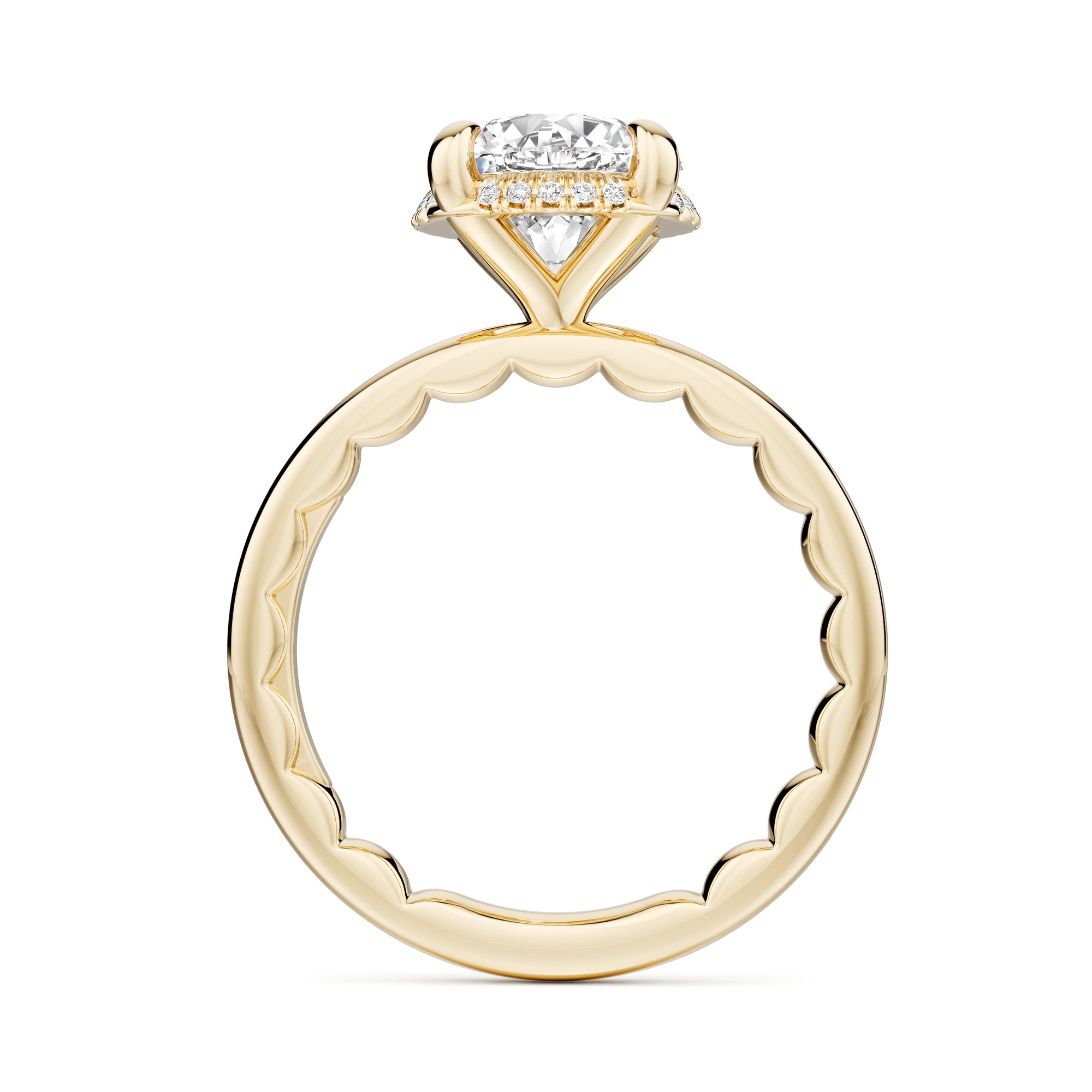 Noam Carver Luna Round Diamond Engagement Ring