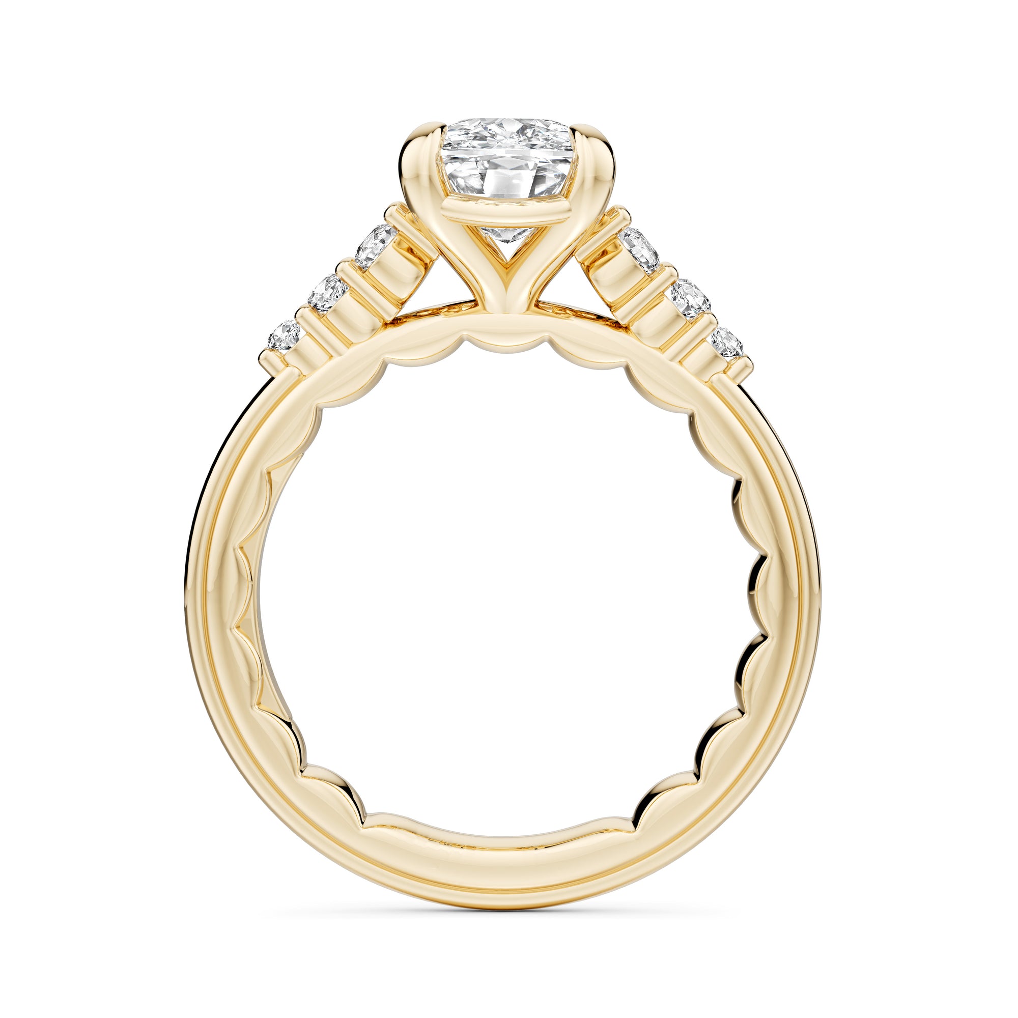 Noam Carver Luna Oval Diamond Engagement Ring